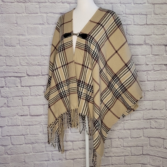 BUFFALO CHECK  LONG PONCH HOOK SNAP CLOSURE - Picture 6 of 7